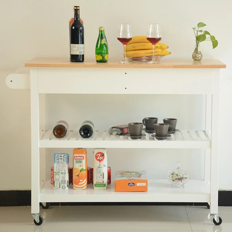 Îlot de cuisine et chariot de cuisine (sans tabouret)