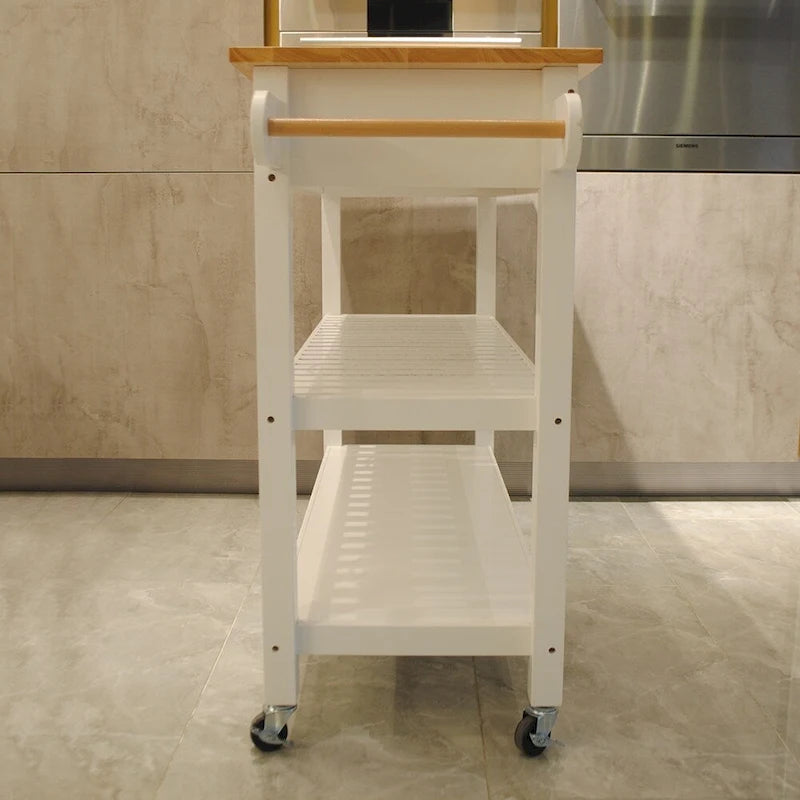 Îlot de cuisine et chariot de cuisine (sans tabouret)