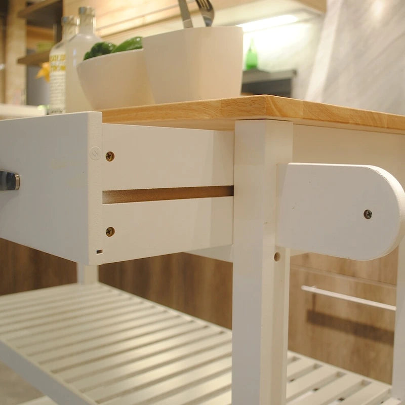 Îlot de cuisine et chariot de cuisine (sans tabouret)