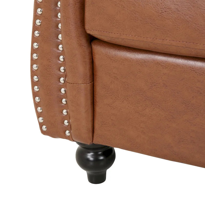 Fauteuil d'appoint capitonné en PU