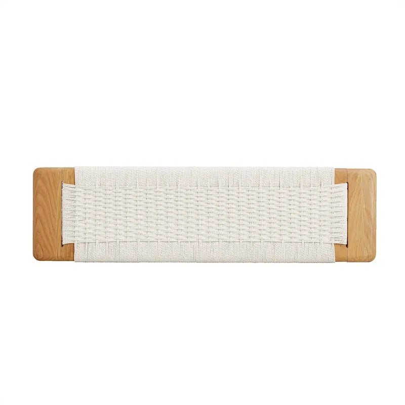 Banc de salle à manger/bout de lit en bois de chêne naturel pour salle à manger, chambre à coucher