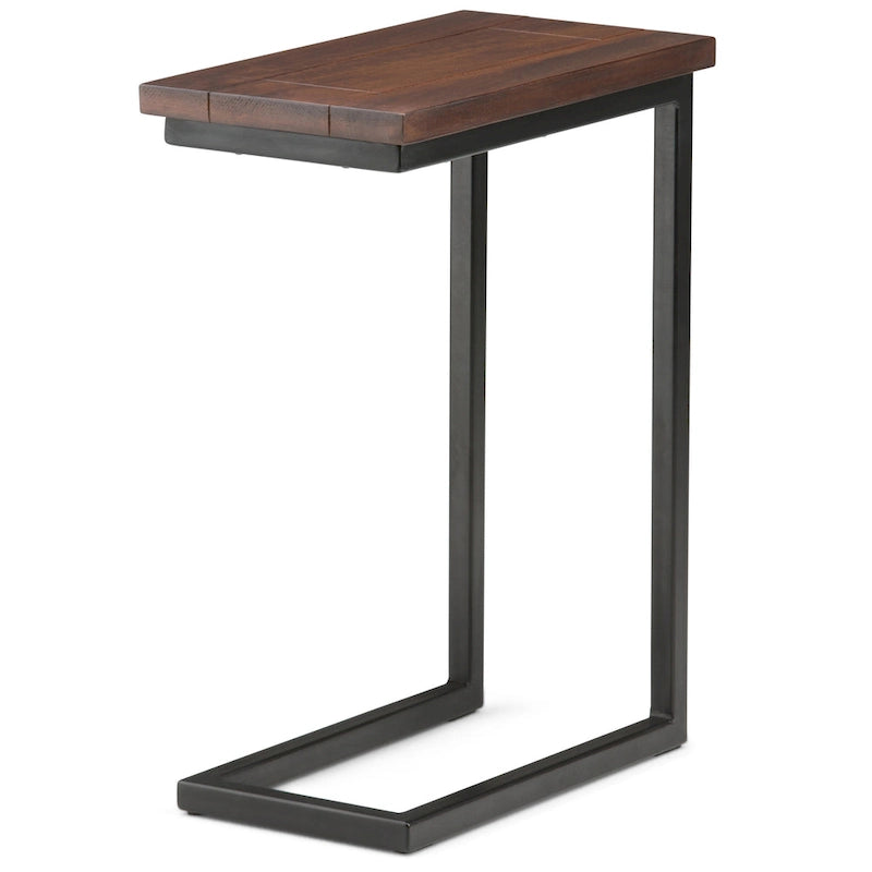Table d'appoint industrielle en métal massif, largeur 18 pouces - 18 L x 10 P x 24 H