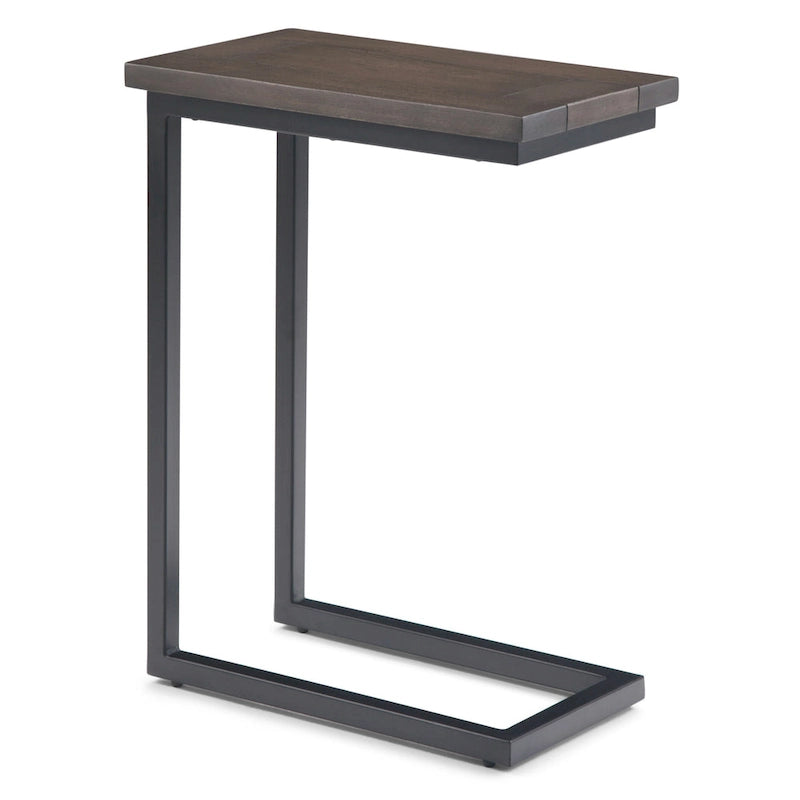 Table d'appoint industrielle en métal massif, largeur 18 pouces - 18 L x 10 P x 24 H