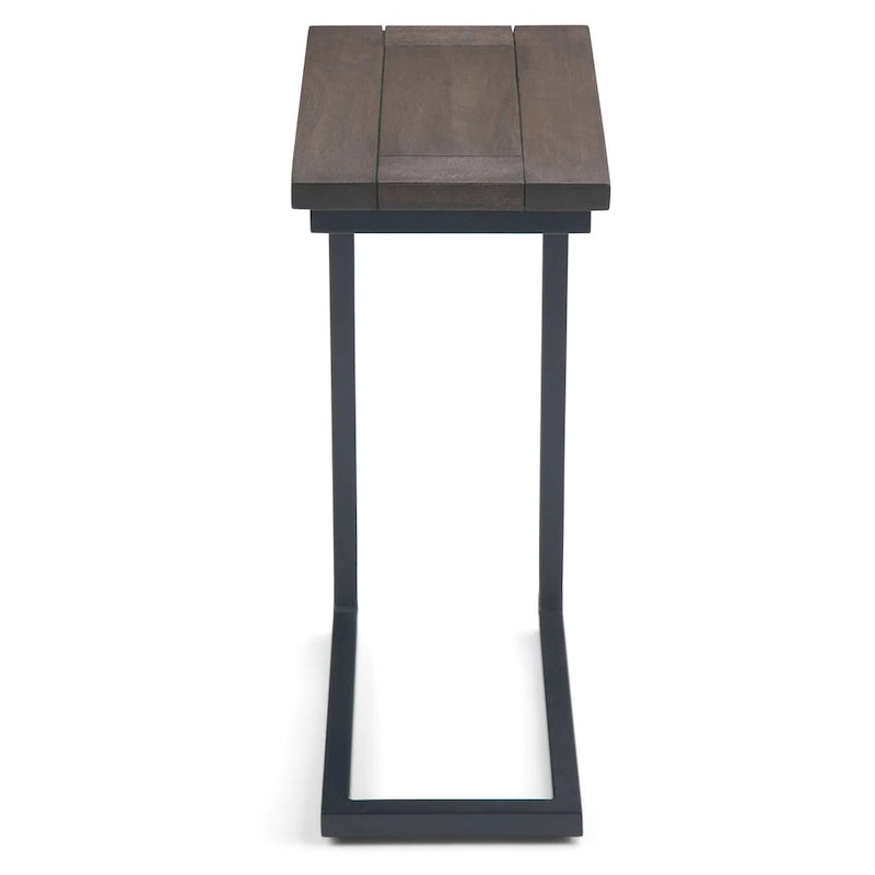 Table d'appoint industrielle en métal massif, largeur 18 pouces - 18 L x 10 P x 24 H