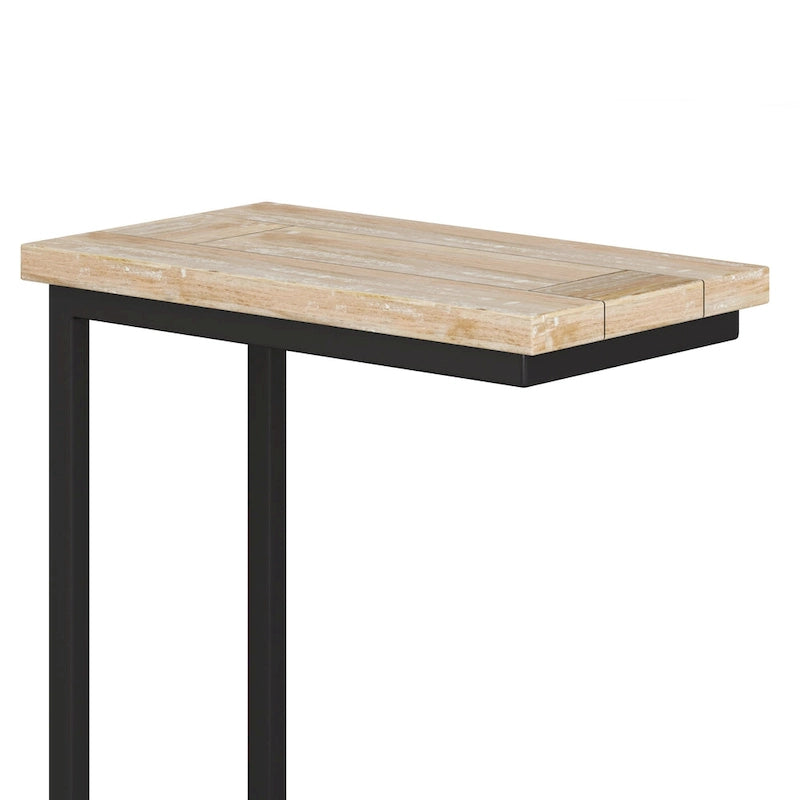 Table d'appoint industrielle en métal massif, largeur 18 pouces - 18 L x 10 P x 24 H