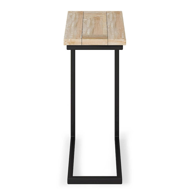 Table d'appoint industrielle en métal massif, largeur 18 pouces - 18 L x 10 P x 24 H