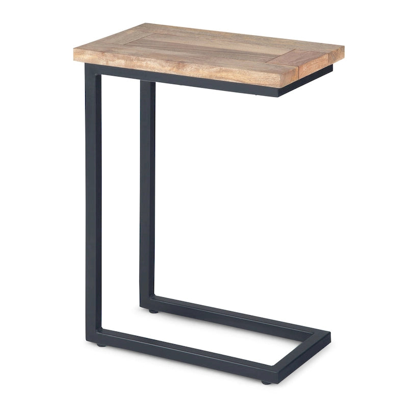 Table d'appoint industrielle en métal massif, largeur 18 pouces - 18 L x 10 P x 24 H