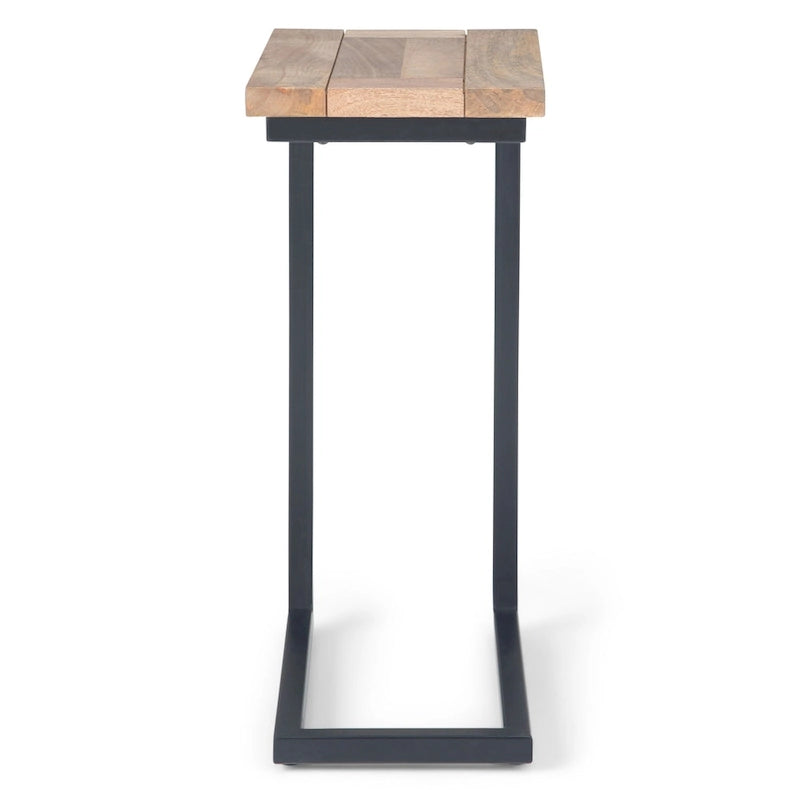 Table d'appoint industrielle en métal massif, largeur 18 pouces - 18 L x 10 P x 24 H