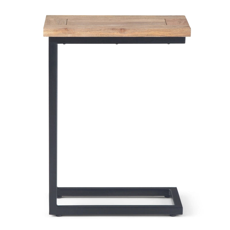 Table d'appoint industrielle en métal massif, largeur 18 pouces - 18 L x 10 P x 24 H