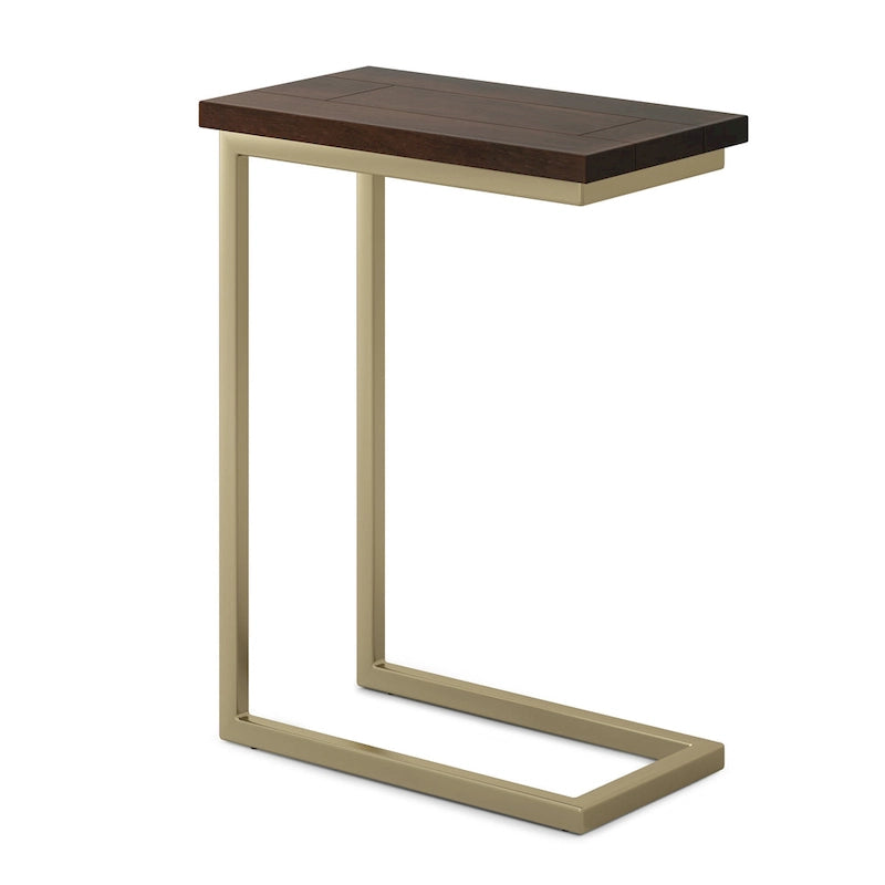 Table d'appoint industrielle en métal massif, largeur 18 pouces - 18 L x 10 P x 24 H