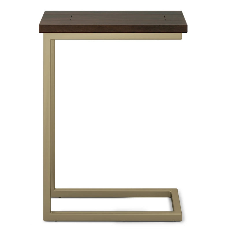 Table d'appoint industrielle en métal massif, largeur 18 pouces - 18 L x 10 P x 24 H