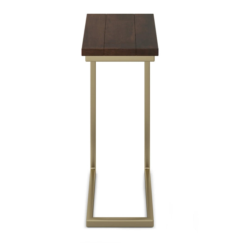 Table d'appoint industrielle en métal massif, largeur 18 pouces - 18 L x 10 P x 24 H