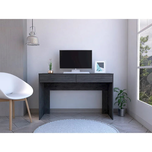 Bureau informatique à 2 tiroirs avec 2 tiroirs sans poignée