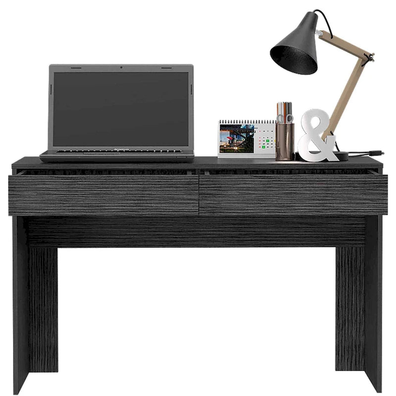 Bureau informatique à 2 tiroirs avec 2 tiroirs sans poignée