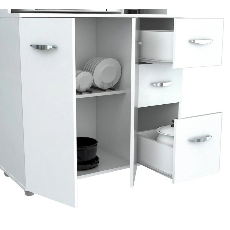 Meuble de rangement de cuisine blanc