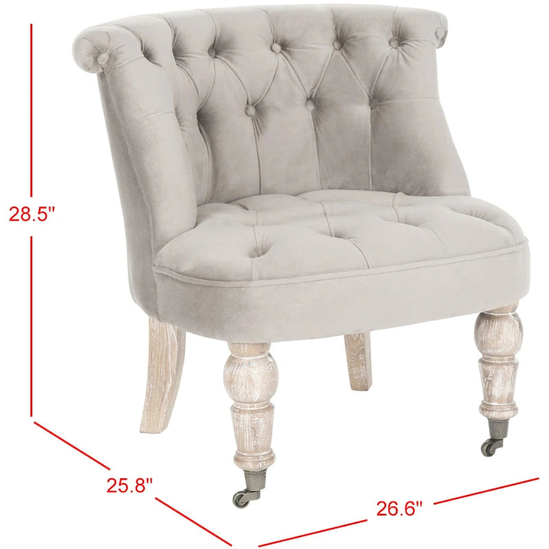 Fauteuil touffeté crème naturel - 26,4 x 24,2 x 27