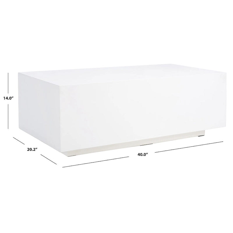 Table basse rectangulaire - 40L x 20P x 14H - 40Lx20Px14H