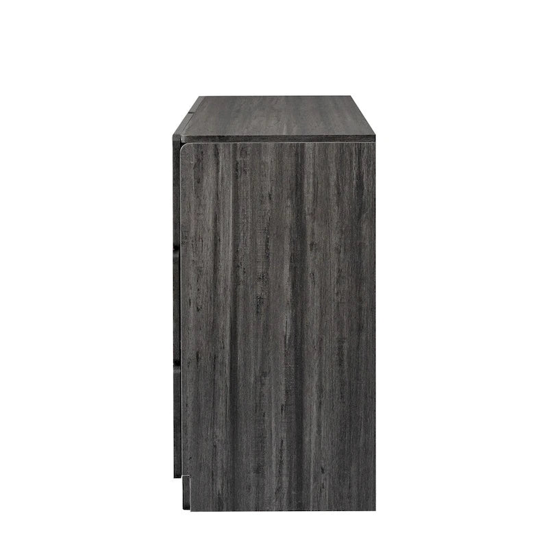Commode en bois à six tiroirs