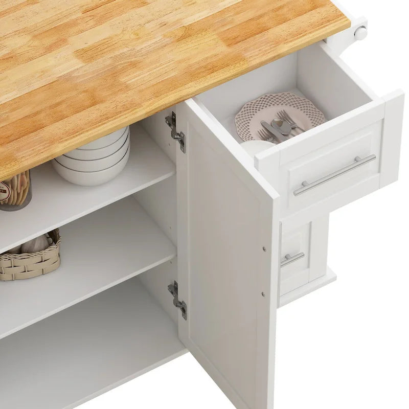 Desserte de cuisine avec placard à 2 portes et 3 tiroirs