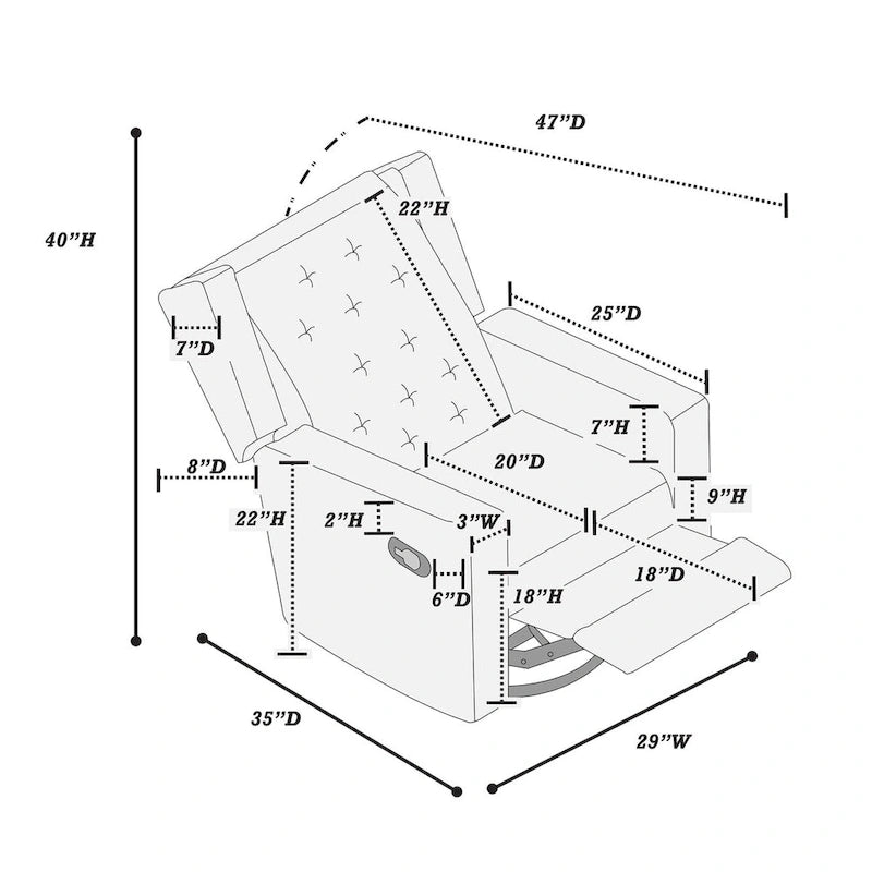 Fauteuil pivotant et inclinable