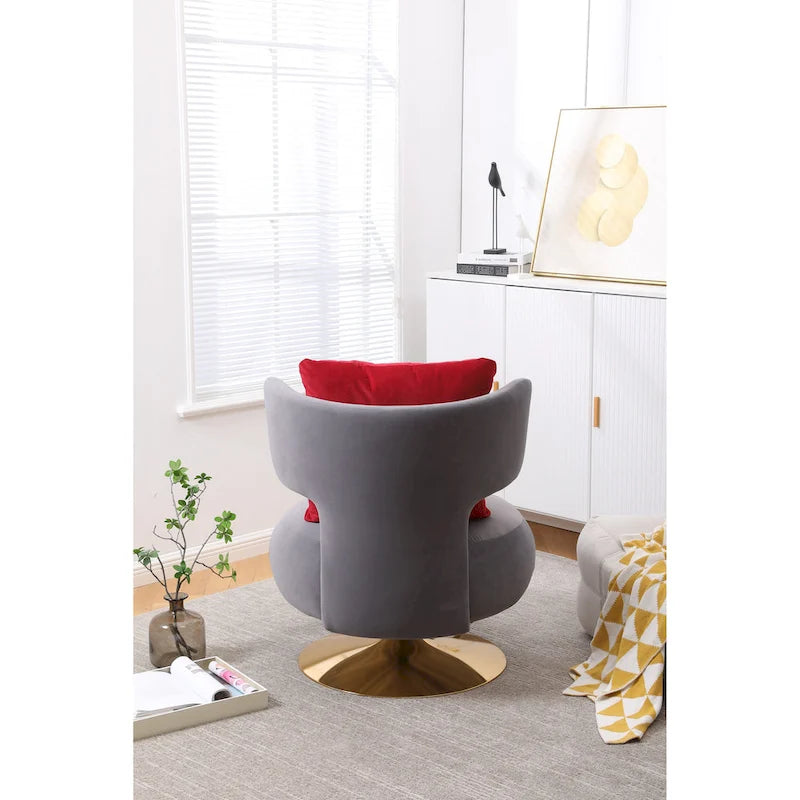 Fauteuil pivotant pour salon et chambre à coucher