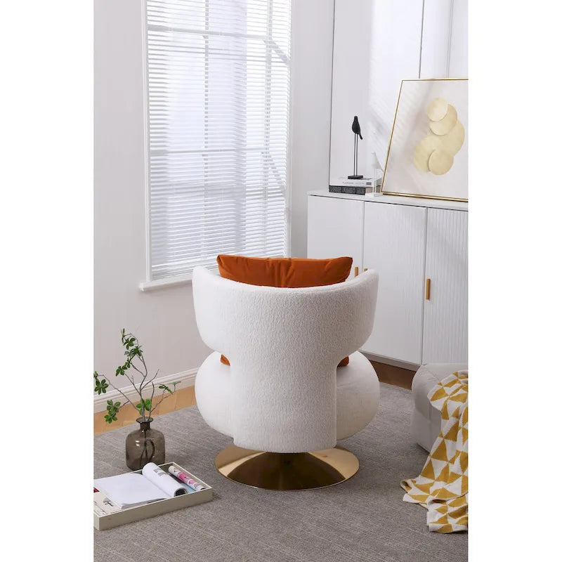 Fauteuil pivotant pour salon et chambre à coucher
