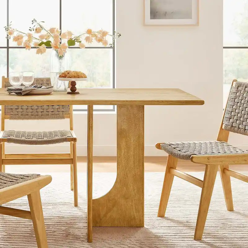 Table à manger rectangulaire en bois 70