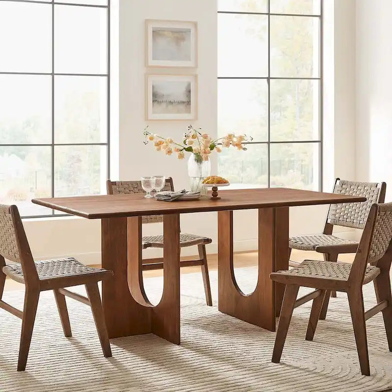 Table à manger rectangulaire en bois 70