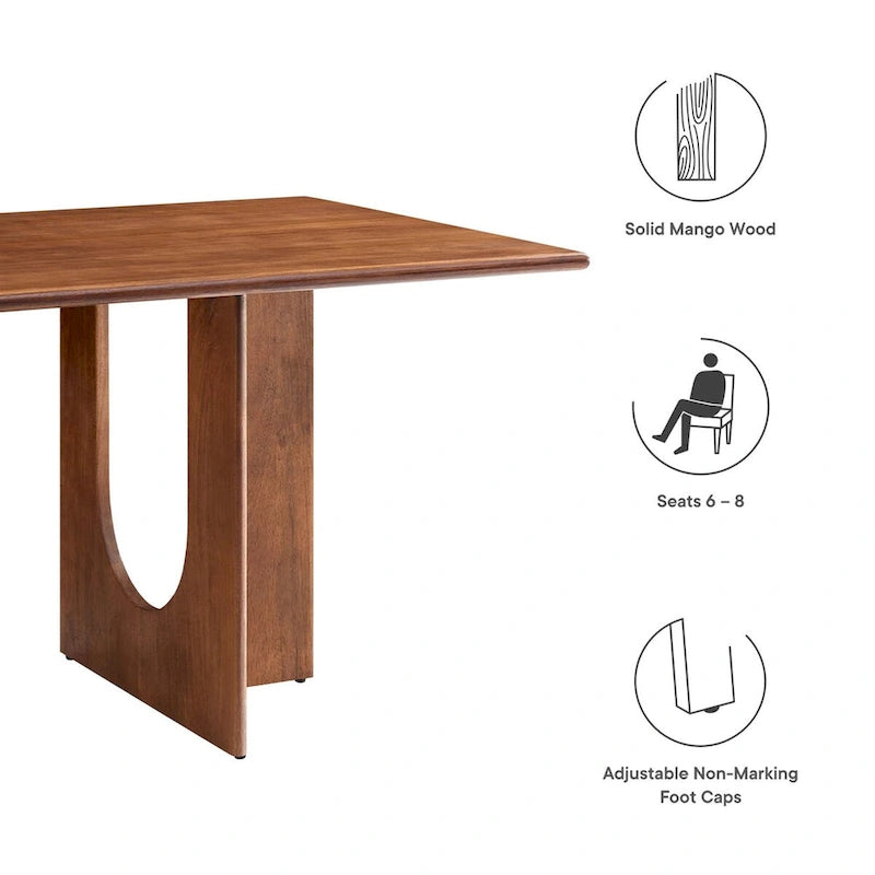 Table à manger rectangulaire en bois 70