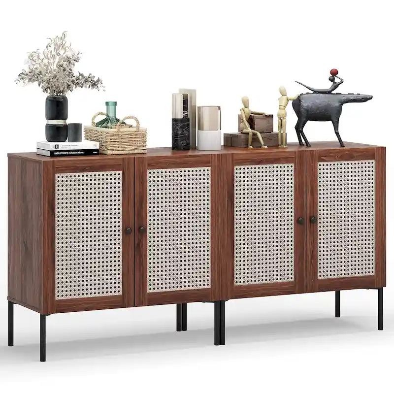 Buffet Armoire à vin avec étagère réglable