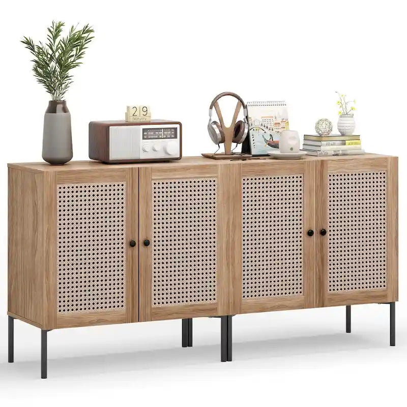 Buffet Armoire à vin avec étagère réglable