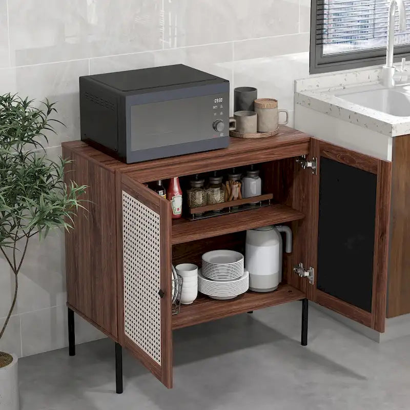 Buffet Armoire à vin avec étagère réglable