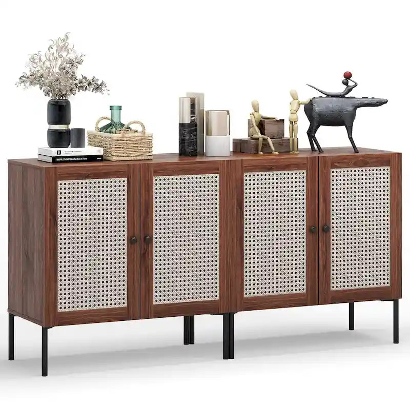 Buffet Armoire à vin avec étagère réglable