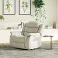Fauteuil inclinable pivotant et coulissant manuel en similicuir de 41,5 po