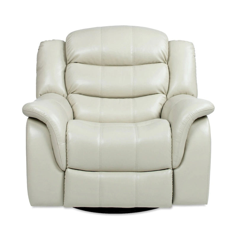 Fauteuil inclinable pivotant et coulissant manuel en similicuir de 41,5 po