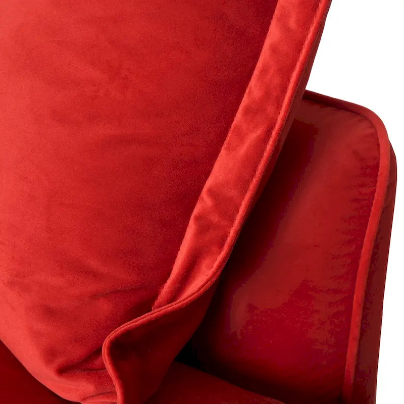 Canapés modulaires sectionnels, causeuse en velours de 82,66 po avec ottoman